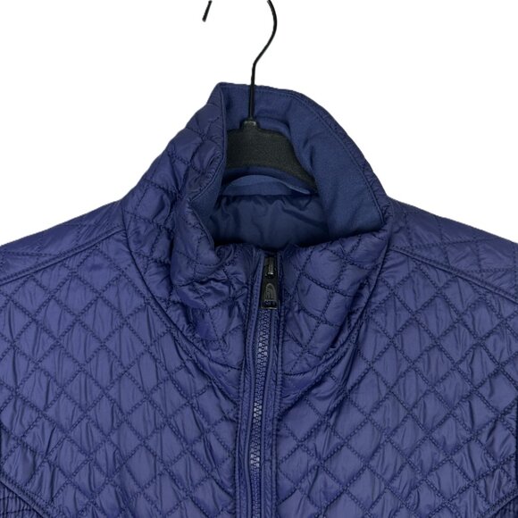 The North Face Women's Quilted Insulated Luna Jacket Coat Blue Medium - Picture 2 of 9